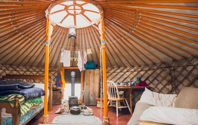 Yurt Glamping Near North Bay