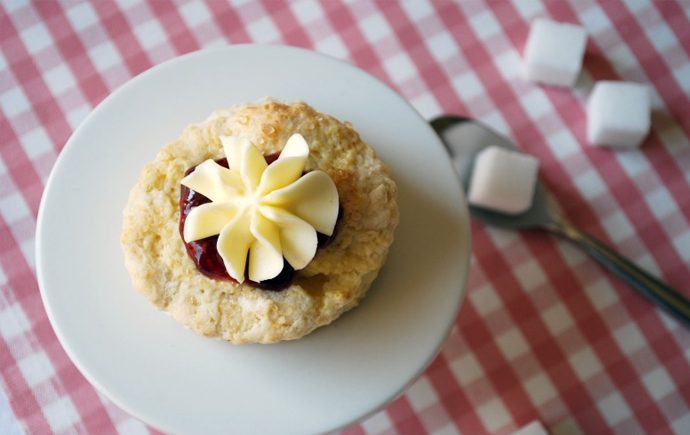 Sugar Scones with Whipped Butter