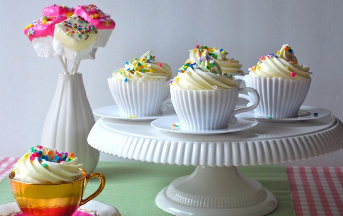 Teacup Birthday Cupcakes