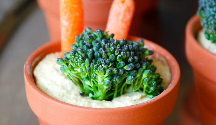 Hummus and Veggie Pot