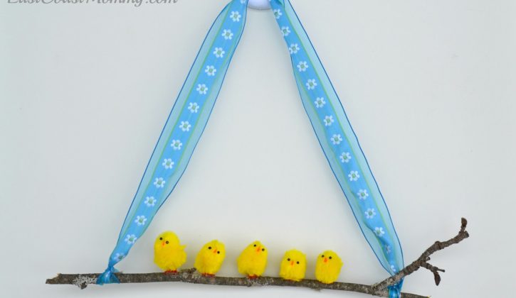 easter chick decor_blue