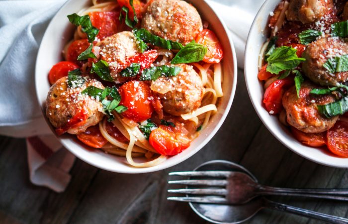 Pasta with Turkey Meatballs