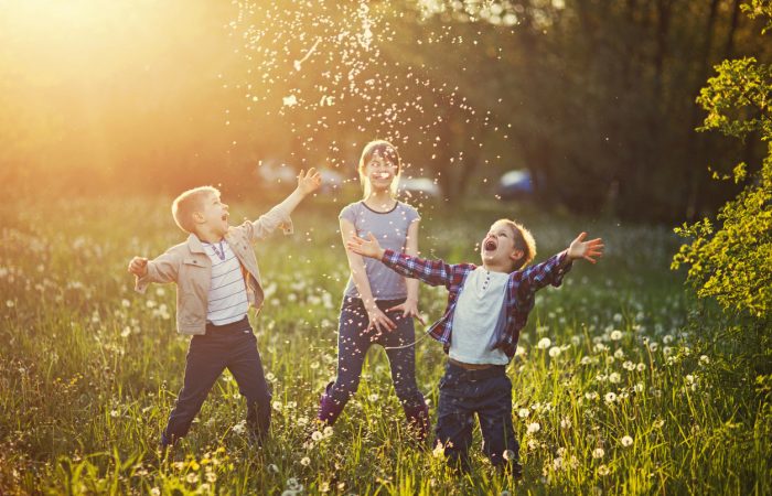 three kids