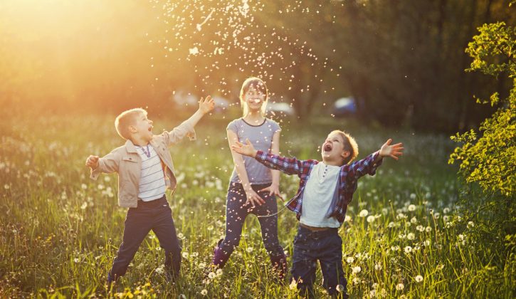 three kids