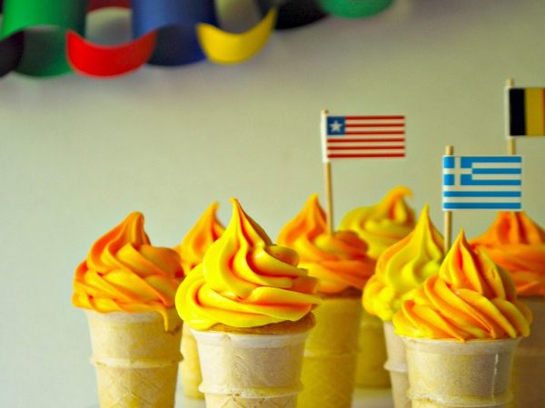 Olympic Party Torch Cupcakes - SavvyMom