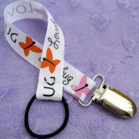 Abby-Luv Baby Pacifier Clip