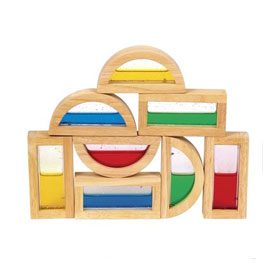 The Gift: Guidecraft Hardwood Rainbow Blocks