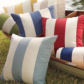 The Gear: PB Classic Stripe Outdoor Pillow