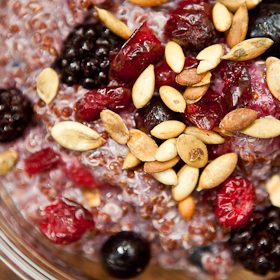 Quinoa and Mixed Berry Hot Cereal