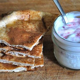 Maple Pita with Yogurt Dipping Sauce