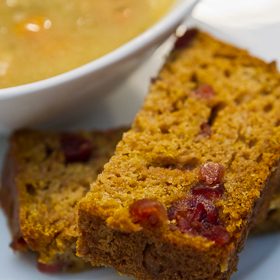 Cranberry Pumpkin Loaf