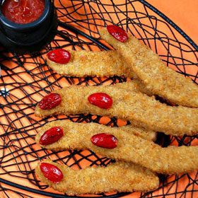 Severed Fingers with Bloody Dipping Sauce