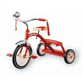 Classic Red Dual Deck Tricycle