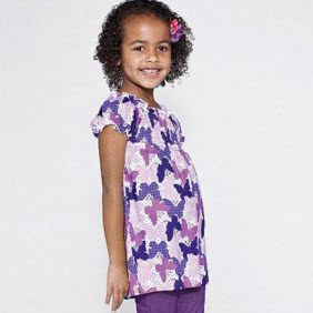 Nevada®/MD Girls' Smocked Babydoll Top