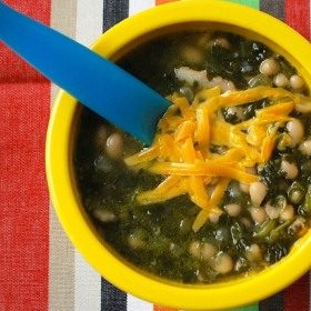 White Bean, Bacon and Spinach Soup