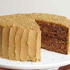 Apple Spice Layer Cake with Brown Sugar Cinnamon Frosting