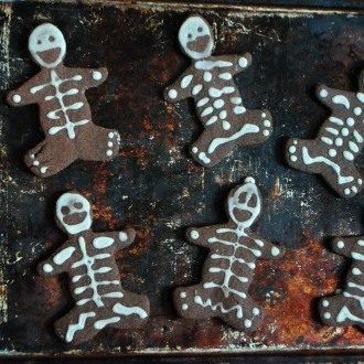 Dark Chocolate Skeleton Cookies