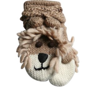 Delux Kids' Unisex Lion Mittens