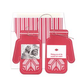 FineStationery Winter Mittens Photo Card