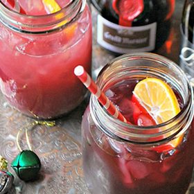 Pomegranate and Prosecco Punch