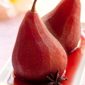 Vanilla and Cinnamon Poached Pears