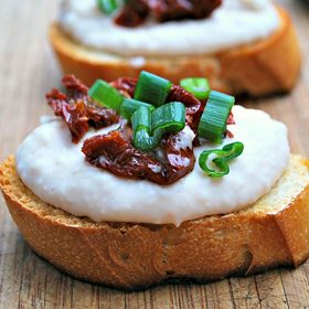 Crostini with White Bean Rosemary Spread