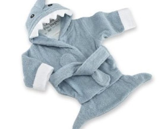 Baby Aspen Let The Fin Begin Terry Shark Robe