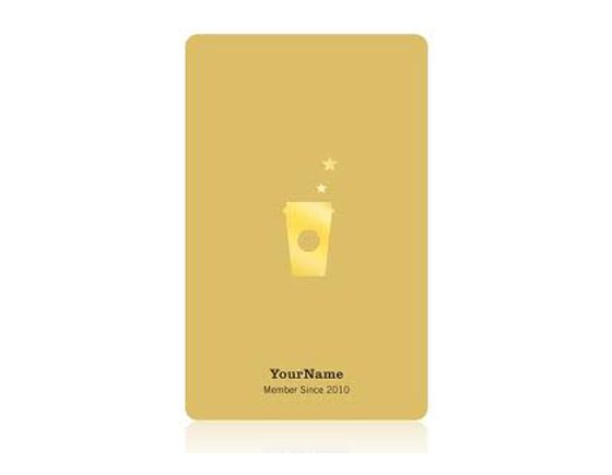 Starbucks Gold Rewards Card and Starbucks App