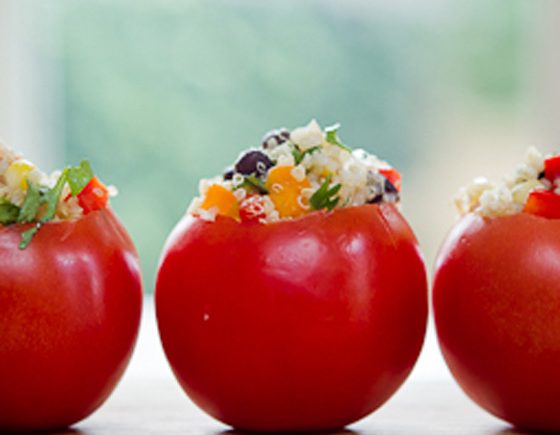 Quinoa Stuffed Field Tomatoes