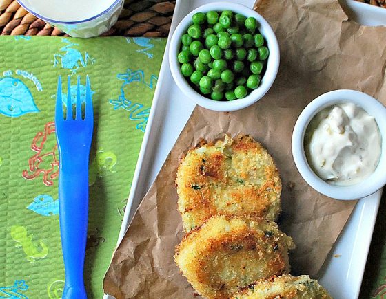 Fish Cakes with Lemon-Dill Dipping Sauce