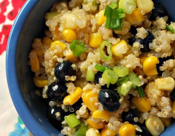 Blueberry, Corn and Quinoa Salad