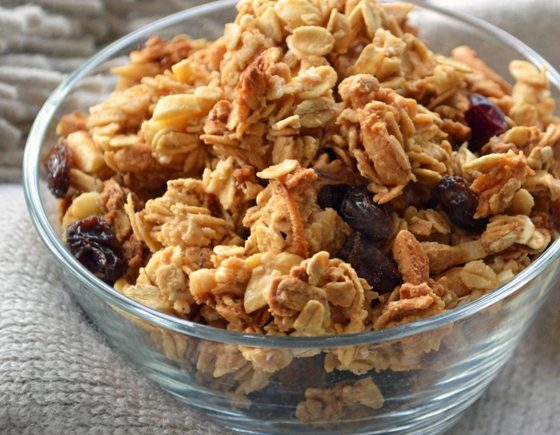 Extra Clumpy Peanut Butter and Maple Granola