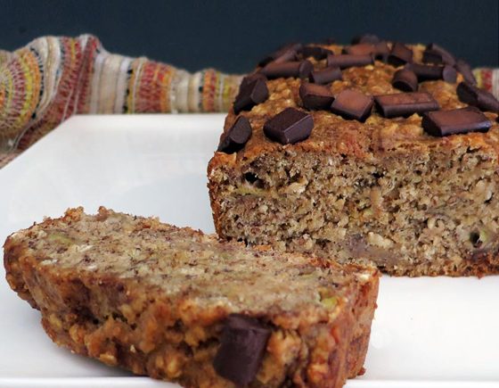 Oatmeal Spelt Banana Bread