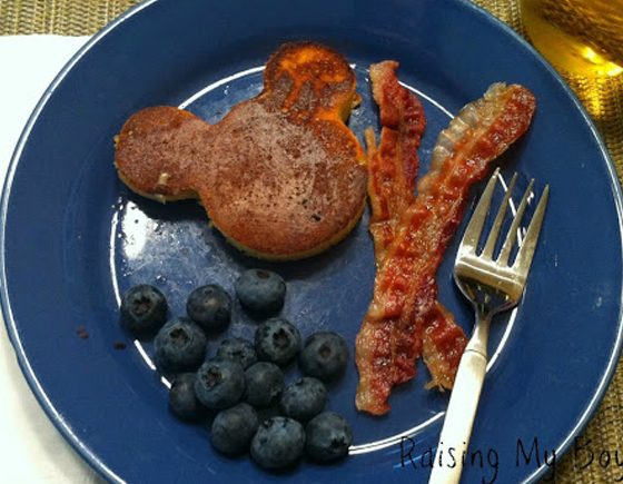 First Day of School Special Pancakes and Bacon