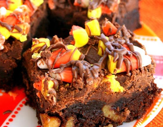 Candy Corn Brownies