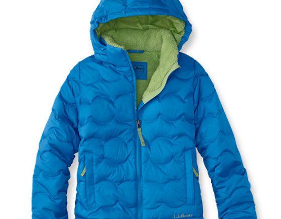 Girls' Bean's Fleece-Lined Down Jacket