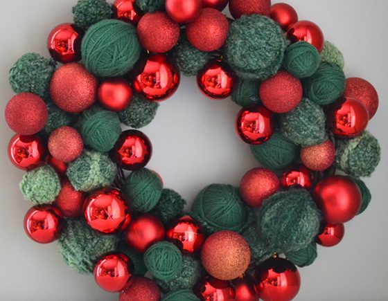 Starbucks Inspired Christmas Ornament Wreath