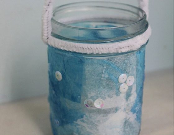 Winter Mason Jar Lanterns