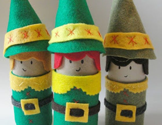 Toilet Paper Roll Holiday Elves