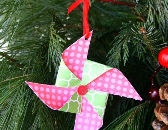 Easy & Adorable Pinwheel Ornament