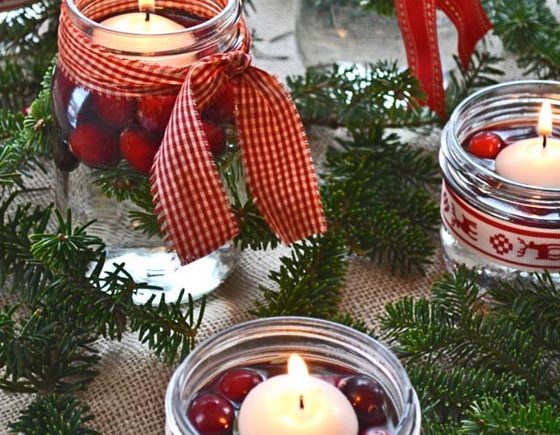 Simple & Pretty Christmas Centrepieces