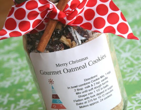 Gourmet Oatmeal Cookies In A Jar