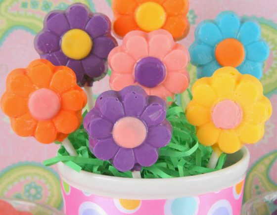 Flower Lollipops