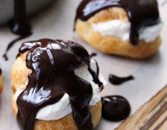 Chocolate Covered Cream Puffs