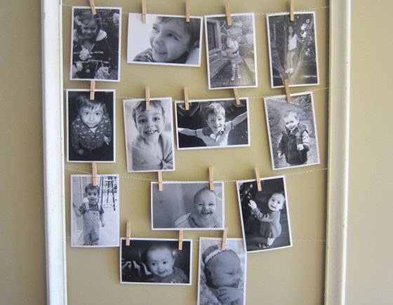 Clothes Line Picture Frame