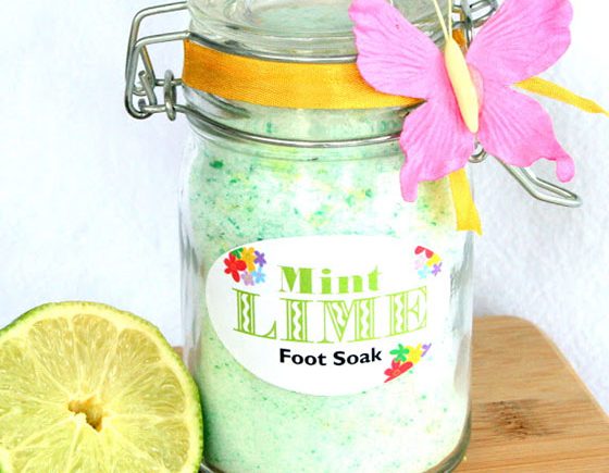 Mint Lime Foot Soak