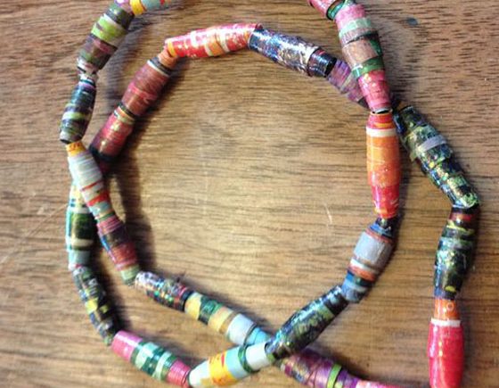 Magazine Bead Necklaces