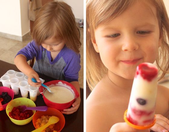 Healthy Fruit and Honey Yogurt Popsicles