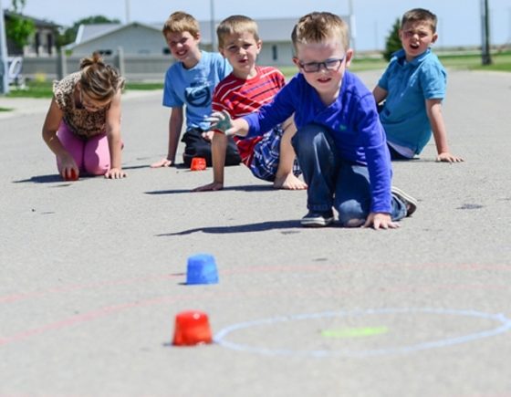 Road Curling with Ice