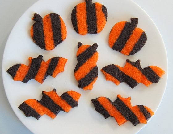 Halloween Striped Cookies